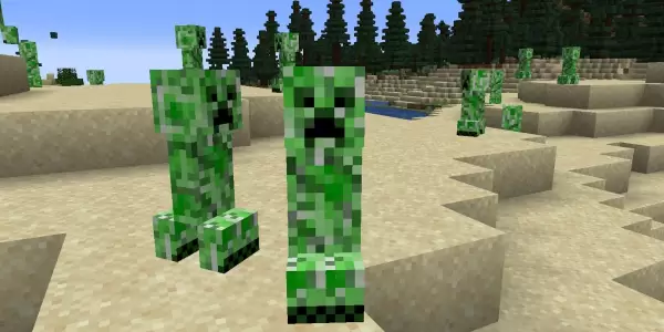 A Minecraft player's attempt to eliminate a Creeper ends up backfiring in a hilarious manner