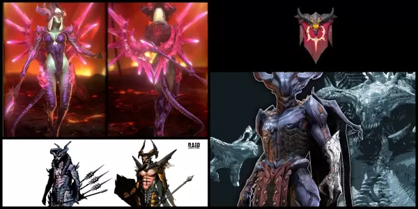 The top 10 champions in the Demonspawn faction in Raid: Shadow Legends