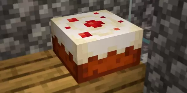 A Minecraft player has filled a room with cake while playing in Survival Mode